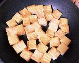 バター風味のコロコロ厚揚げステーキ作り方2写真