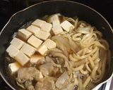 コスパ抜群　肉豆腐うどんすき焼き鍋作り方3写真