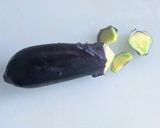 茄子の隠し包丁作り方1写真