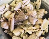 ヘルシー、熱々味噌もつ煮込み作り方2写真