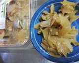 生姜でさっぱり蒸し鶏とザーサイのサラダ作り方2写真