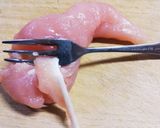 生姜でさっぱり蒸し鶏とザーサイのサラダ作り方3写真