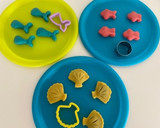 練り切り！魚や貝で海の中☆型抜き利用♪作り方9写真