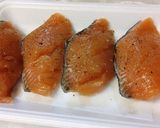 マヨチー炙り秋鮭。作り方1写真