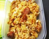 冷やご飯と玉ねぎウインナーで炒飯お弁当作り方8写真