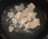 メンタイと豆腐とわかめの梅肉煮作り方2写真