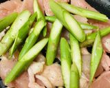 鶏胸肉のあまからオイスターソース炒め作り方1写真