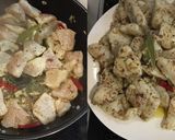 白身魚と夏野菜のチーズアラビアータ作り方3写真