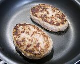 いぶりがっこのタルタルソースでハンバーグ作り方4写真