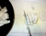 もつ鍋♪簡単味噌で牛すじの煮込み作り方5写真