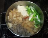 もつ鍋♪簡単味噌で牛すじの煮込み作り方16写真