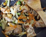 ☆鶏モモ肉のカレーマヨ炒め☆作り方7写真
