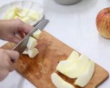 はちみつ梅とりんごのコンポートケーキ作り方2写真