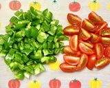 ひき肉とピーマンのトマトバジルリゾット作り方1写真