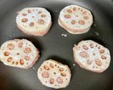 レンコンの豚ひき肉のはさみ照り焼き作り方4写真
