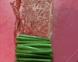 牛肉ネギ巻き巻き焼き　ポン酢ジュレ添え作り方4写真