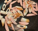 ちくわと魚肉ソーセージのきんぴら作り方3写真