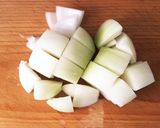 簡単ヘルシー☆ナスと絹厚揚げのカレー煮作り方1写真