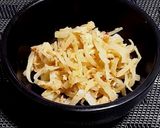 大根の皮とツナの麺つゆ炒め作り方4写真