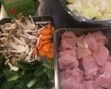 白菜と鶏胸肉の豆乳煮作り方2写真