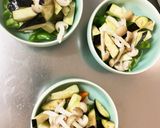 全てレンジ胸肉なす味噌だれ味青椒肉絲風作り方7写真