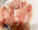 レンジ生姜風味和風味豚こま大根青椒肉絲風作り方1写真