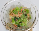 ミニ青梗菜と人参の辛味噌マヨ和え作り方5写真