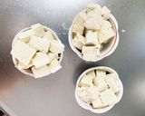 レンジ豚こまトマトと味噌の麻婆豆腐&茄子作り方2写真