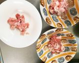 レンジ豚こまトマトと味噌の麻婆豆腐&茄子作り方7写真