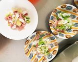レンジ豚こまトマトと味噌の麻婆豆腐&茄子作り方9写真