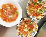 レンジ豚こまトマトと味噌の麻婆豆腐&茄子作り方10写真