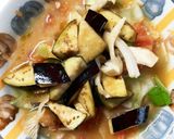 レンジ豚こまトマトと味噌の麻婆豆腐&茄子作り方13写真