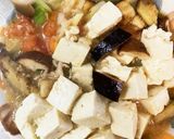 レンジ豚こまトマトと味噌の麻婆豆腐&茄子作り方17写真