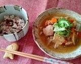 炊飯器de鶏汁作り方5写真