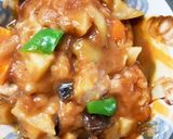 レンジ簡単デミグラ&豚こまのせドーム蒸し作り方18写真