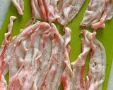 ミニトマトと茎にんにくの豚肉巻き巻き作り方4写真