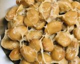 毎日の納豆●お茶漬けの素でポリポリ食感作り方1写真