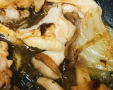 鶏もも肉の片焼き＆片蒸しの赤味噌炒め作り方4写真