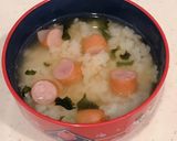 注ぐだけ、ソーセージとわかめの出汁茶漬け作り方2写真