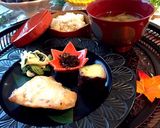 玄米味噌漬けめかじき ハロウィン弁当作り方13写真
