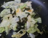 減塩☆レタスと海苔のオイスターソース炒め作り方3写真