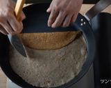 おうちガレット♪オレンジとバニラアイス作り方6写真