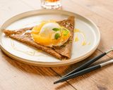 おうちガレット♪オレンジとバニラアイス作り方9写真