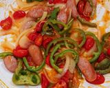 ミニトマトであっさりナポリタン作り方5写真