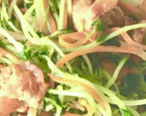 超簡単！美味しい〜！豆苗と豚肉の炒め物作り方6写真