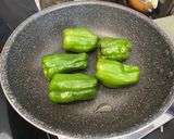 割烹磯野！まるごとピーマンの焼きびたし作り方1写真