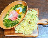 カマンベールサンチュ蒸し〜つけパスタ〜作り方13写真