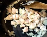 鶏肉とキノコのトマトパスタ作り方3写真