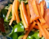 豚レバーの野菜炒め　生姜風味で作り方7写真