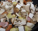 さつまいもときのことソーセージの紅葉狩り作り方3写真